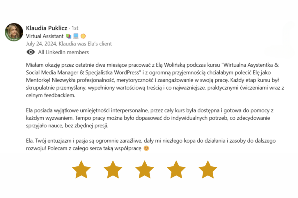 Webinar Opinia Jak zostać wirtualną asystentka?